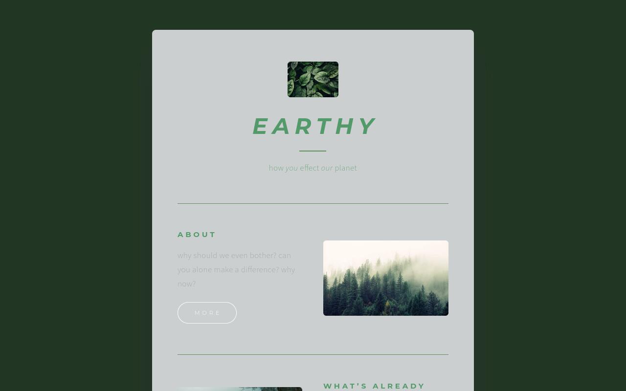 Carrd profile picture for @earthy